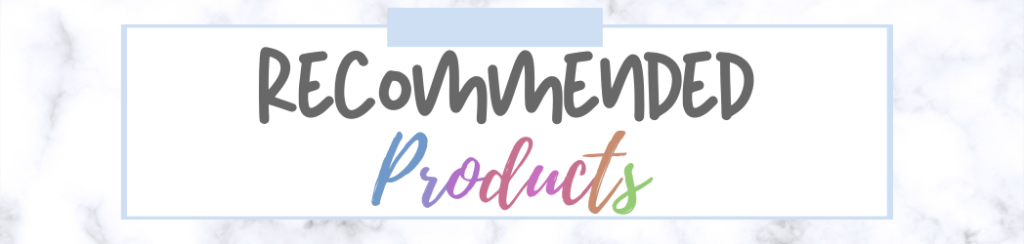 Recommended Products – EZ Inspiration