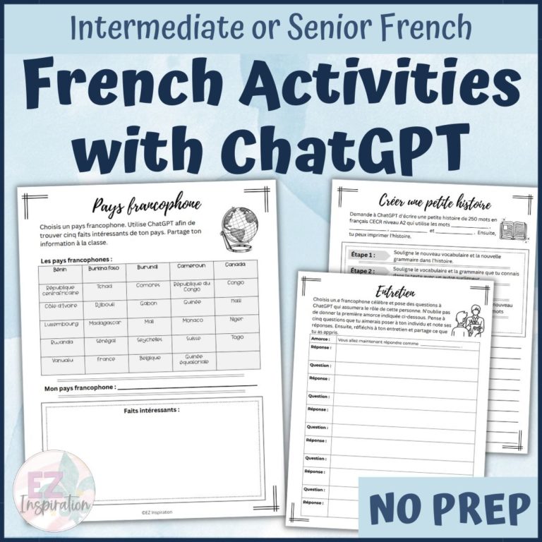 French Activities with ChatGPT