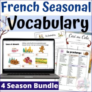 French Seasonal Vocabulary
