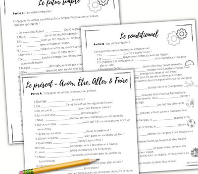 French Grammar Sheets