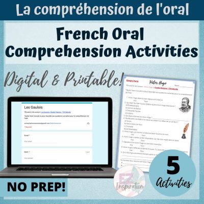 French Oral Comprehension Practice Resource