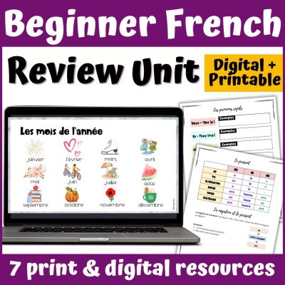 French Unit on Beginner Review